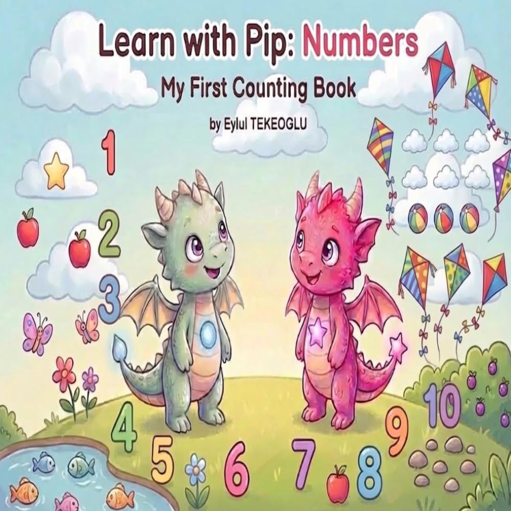 Learn with Pip: Numbers: My First Counting Book for Preschoolers (Dragonhood Learning)