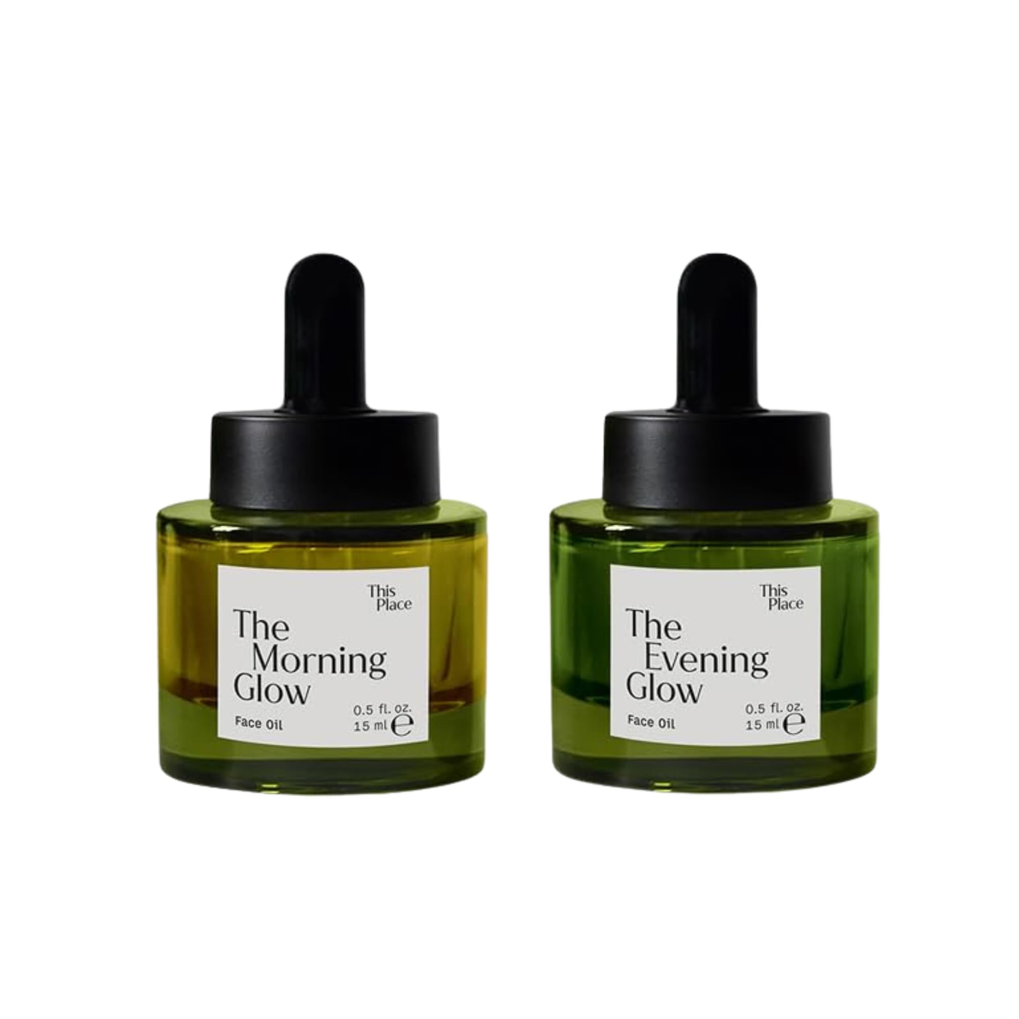 This Place Glow Set: Morning 15ml & Evening 15ml Gesichtsöl Duo