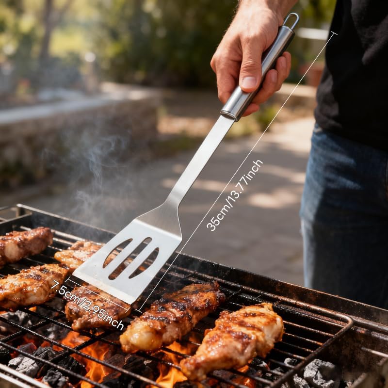 Miniatura 3 de La parrilla de carbón carbón portátil de 22 pulgadas con juego de barbacoa, parrilla de barbacoa para exteriores, camping, cena (7 herramientas)