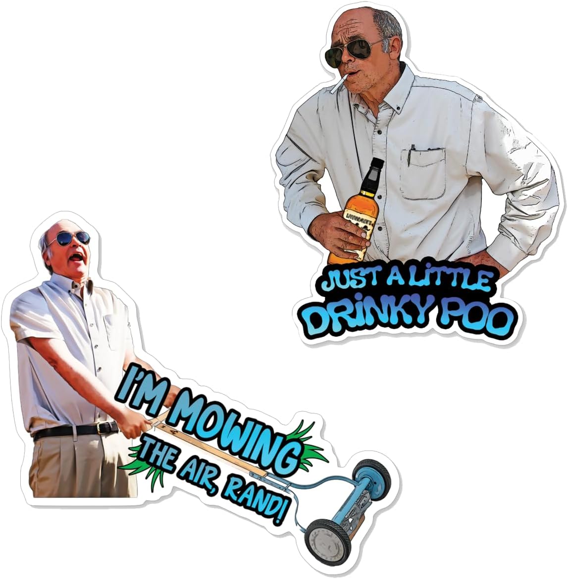 Amazon.com: Trailer Park Boys Mr. Lahey Sticker 2-Pack – Mowing The Air ...