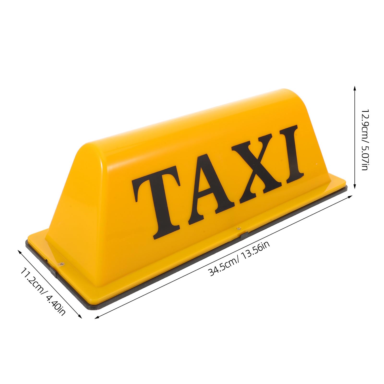 Luz de Techo de Taxi Magnética Amarilla con Montaje Fácil, Material Resistente al Sol de Aleación y Pp para Decoración DIY en Vehículos