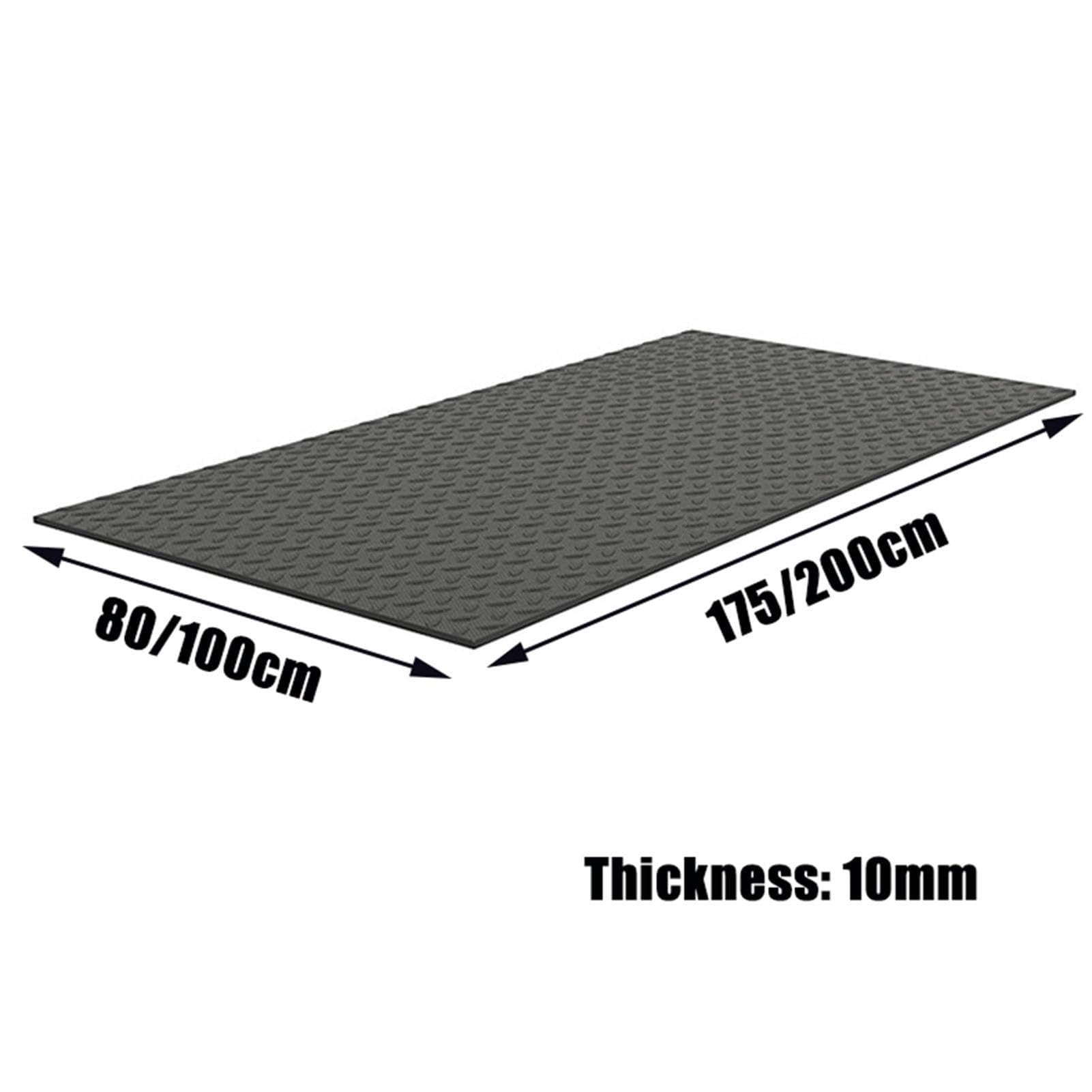 Materassino Insonorizzante, Tappetino Antivibrante, Tappetino Ammortizzante per Tapis Roulant, Tappetino di Protezione del Pavimento, per Cyclette/Cross Trainer/Vogatore