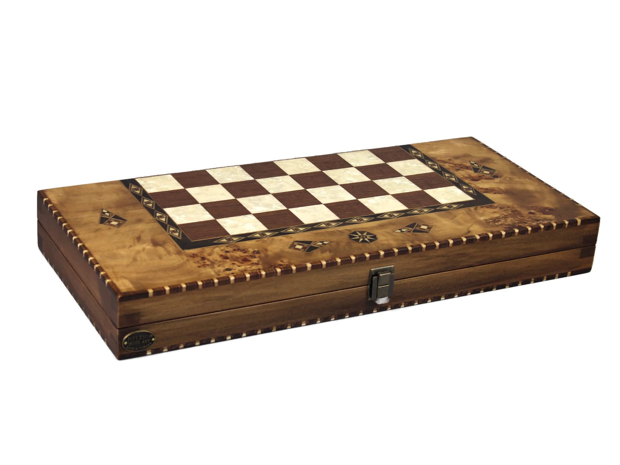 Helena Backgammon zestaw wiejski ptak oko klon 50 cm
