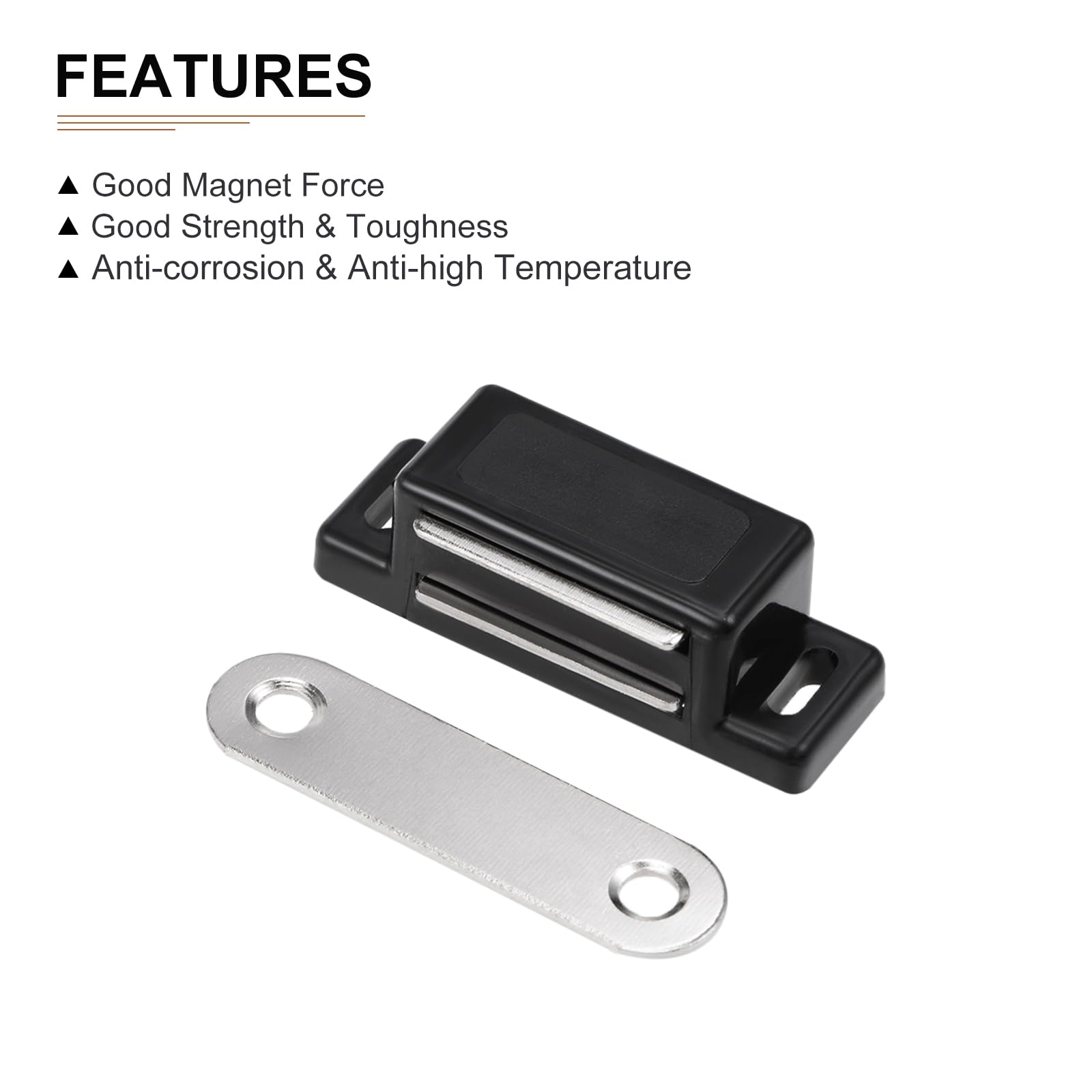DTGN 45x17mm(LxW) Magnetic Touch Latch, 10 Pack, Good for Kitchen Cupboard Drawer Furniture - Image 3