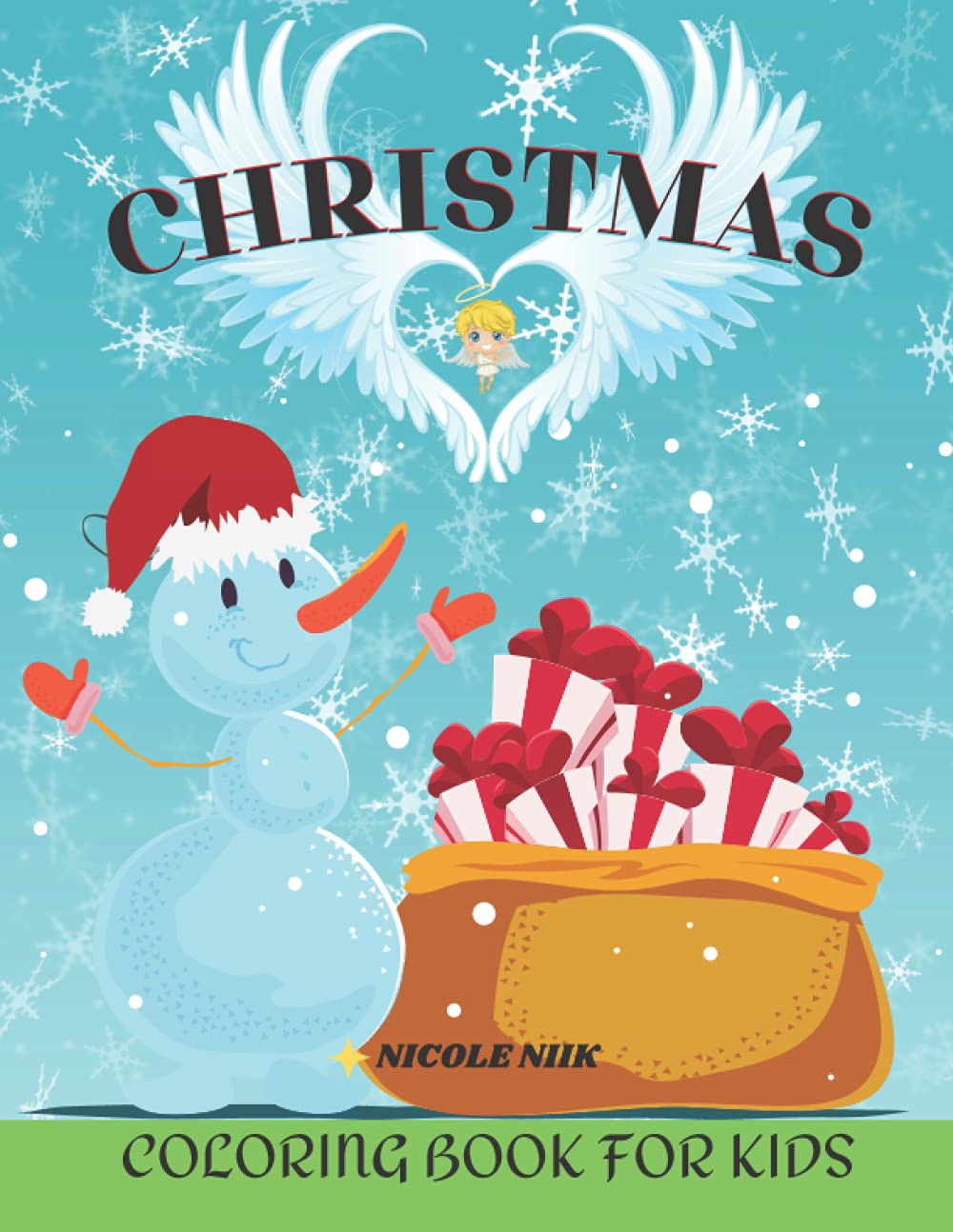 CHRISTMAS COLORING BOOK: Easy Christmas Coloring Book for kids || Perfect gift for boys and girls