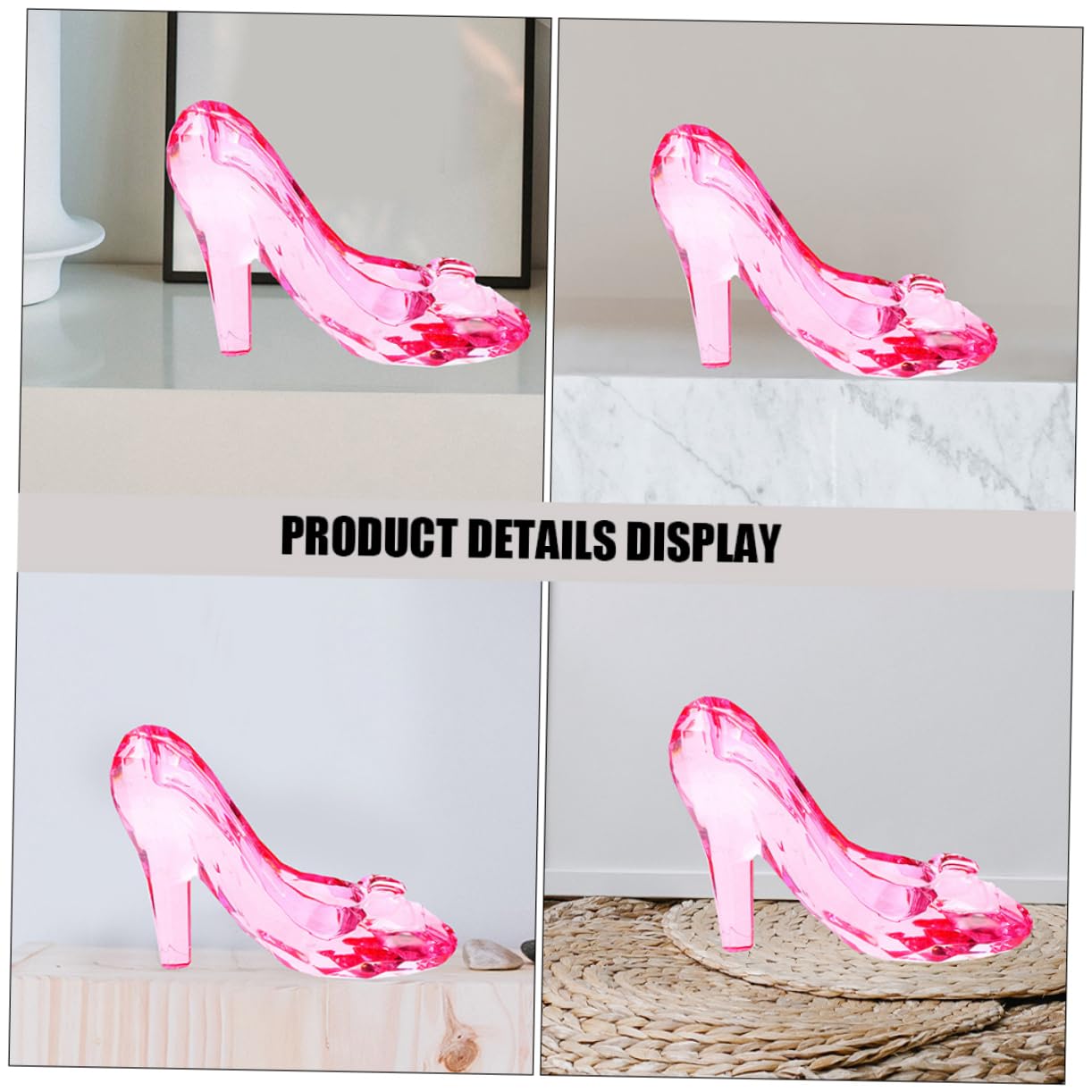 Amazon.co.jp: NUOLUX 2個アクリル製ハイヒール型デコレーション