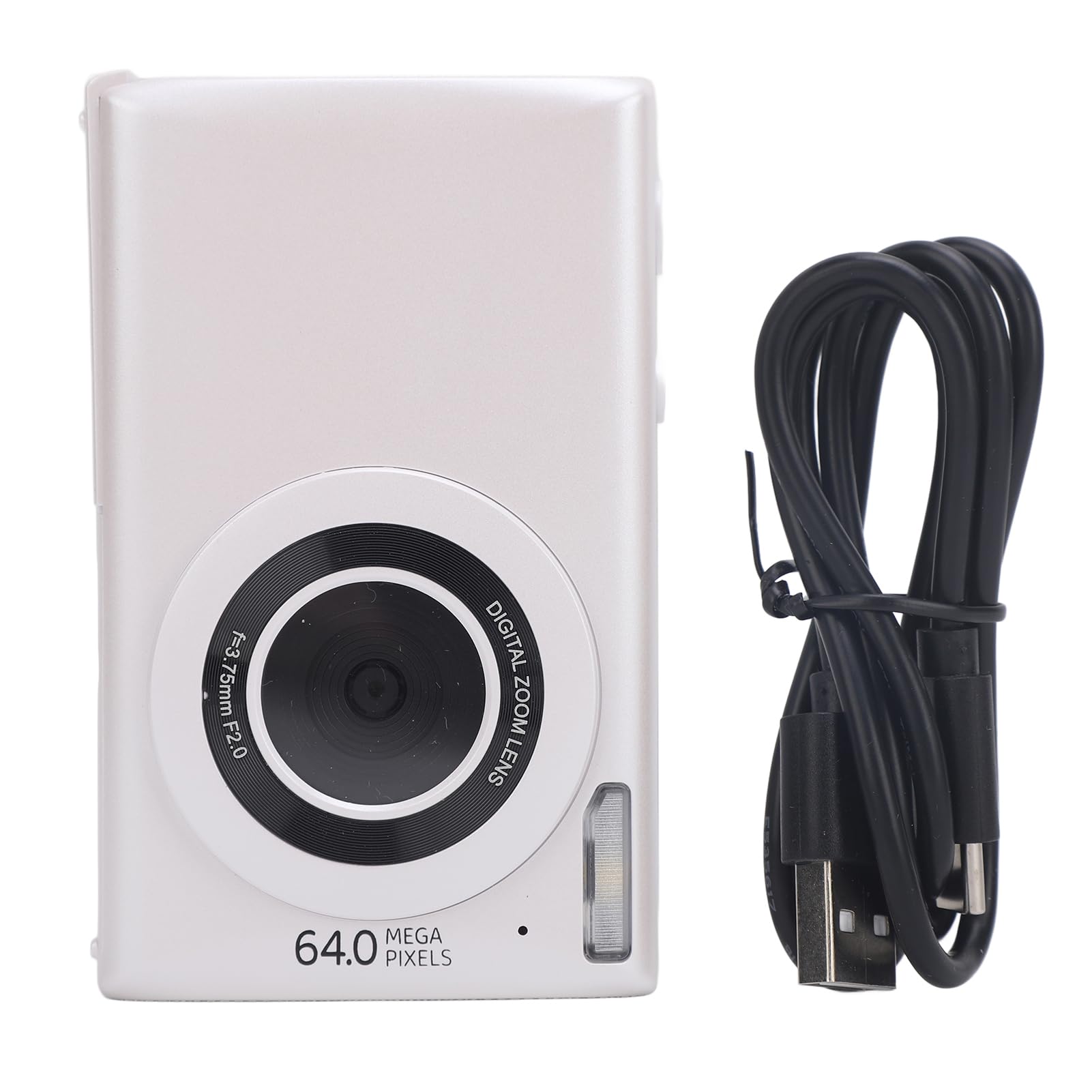 Fotocamera digitale 64MP 4K Auto Focus Point and Shoot Videocamera Videocamera Compatta Piccola Fotocamera per Fotografia Vlogging Camera, Zoom 18x, Display TFT da 2,75 pollici