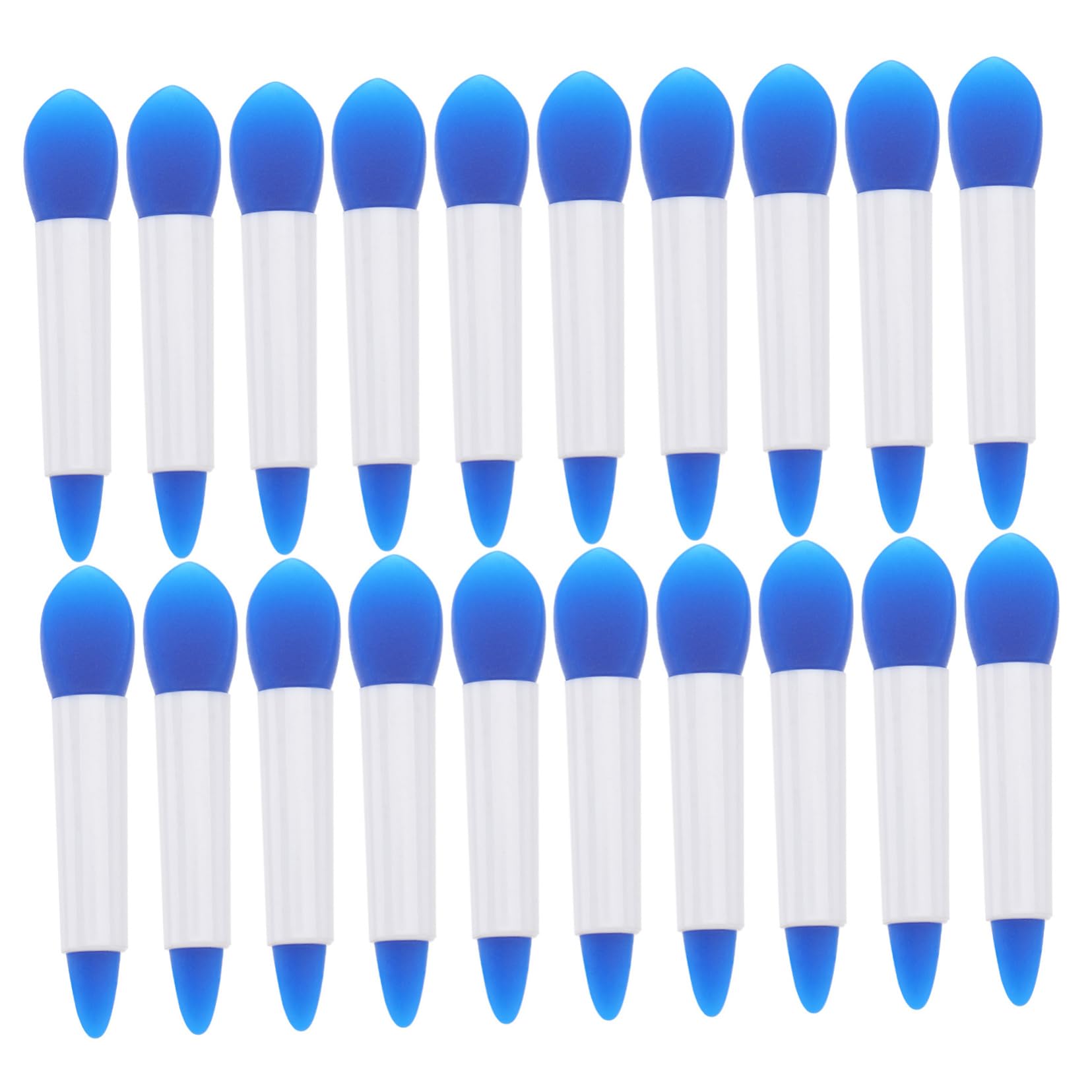 Gogogmee Lip Makeup Brush Set 20pcs Double-ended Silicone Lip for Diy Mask for Home Beauty Salon