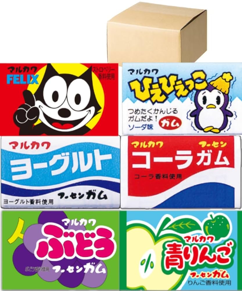 Amazon | マルカワ ガム フーセンガム 全6種 各60個 計360個