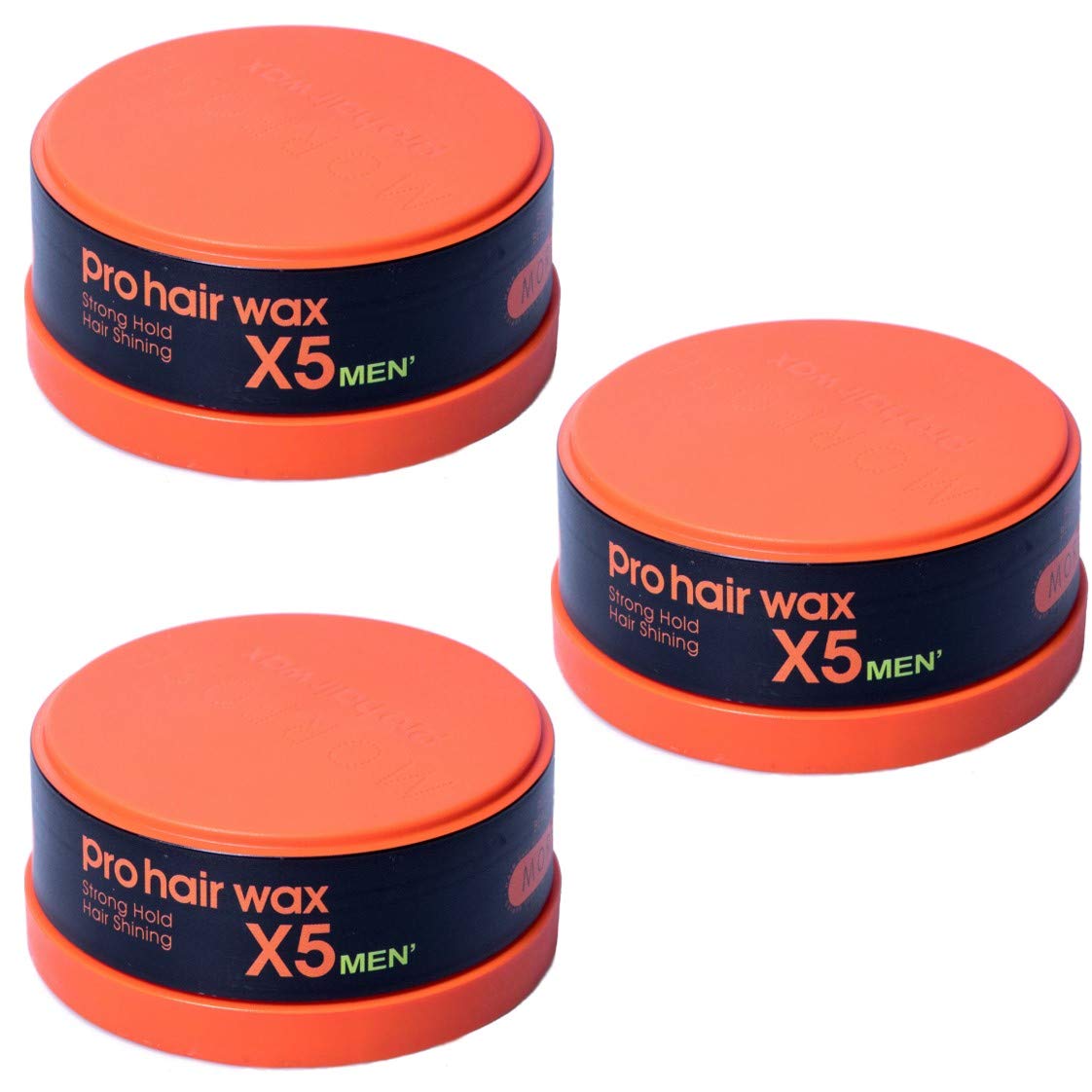 MORFOSE Pro Hair Wax Strong Hold 3 x 150ml (Orange)