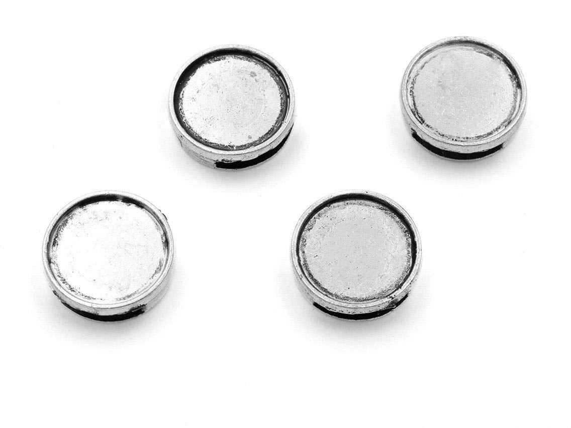 1 Paire de Bouchons Oreilles Argentés Acier Inoxydable avec Vis