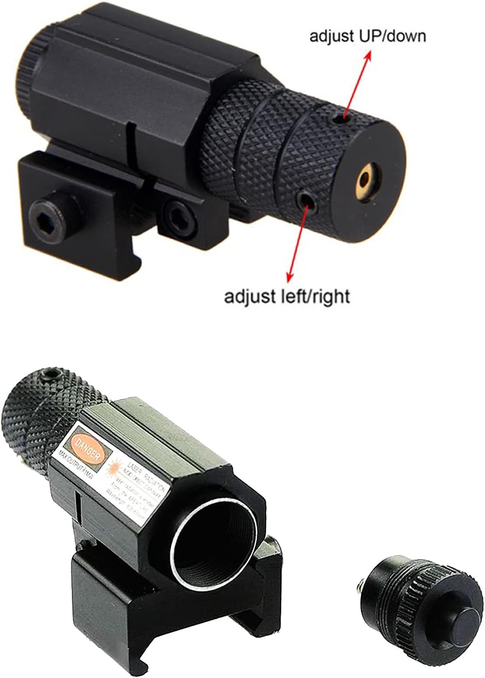 Ombsyej Tactical Red Laser Beam for Gun Dot Sight Scope for Hunting Gun Rifle Pistol Handgun 21mm Mount with Button : Sports & Outdoors