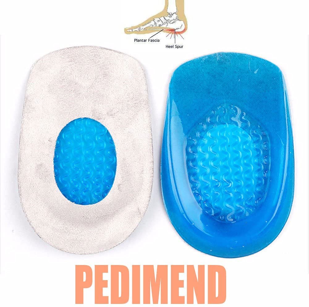 Pedimend posteriore 3 paia shoe Heel Pads | sollievo dal dolore solette in gel per fascite plantare | Sports cuscino sperone calcaneare gel imbottito supporto | posteriore del tallone cuscino