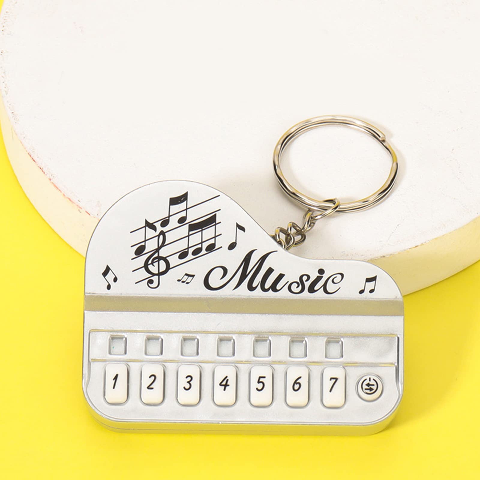 Llavero Piano De Juguete – Teclado Musical Con Luces, Mini Instrumento Portátil Para Niños Y Adultos, Regalo Original
