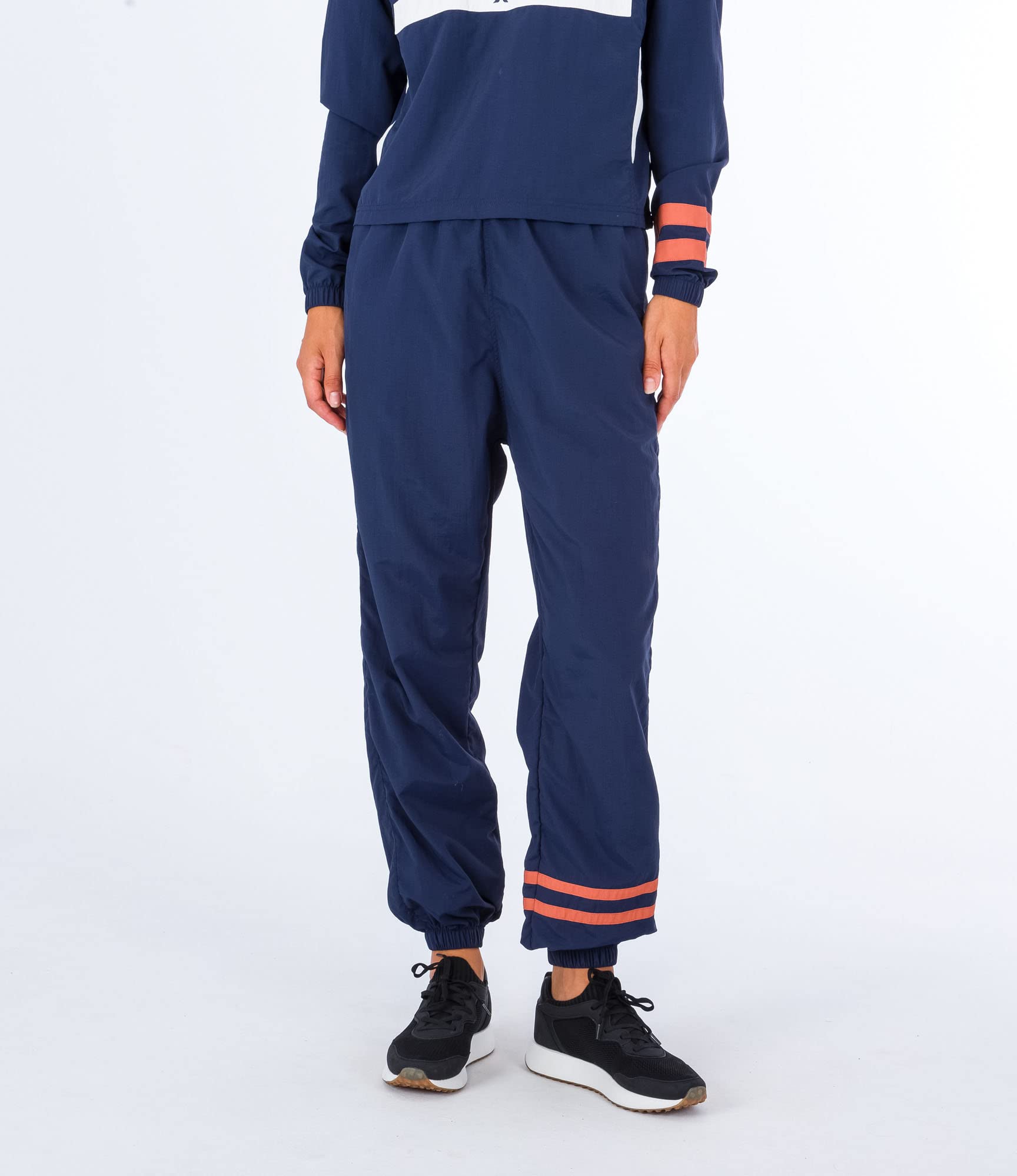 Hurley Women's Block Party Stripe Explore Pant, Mood Indigo, M
