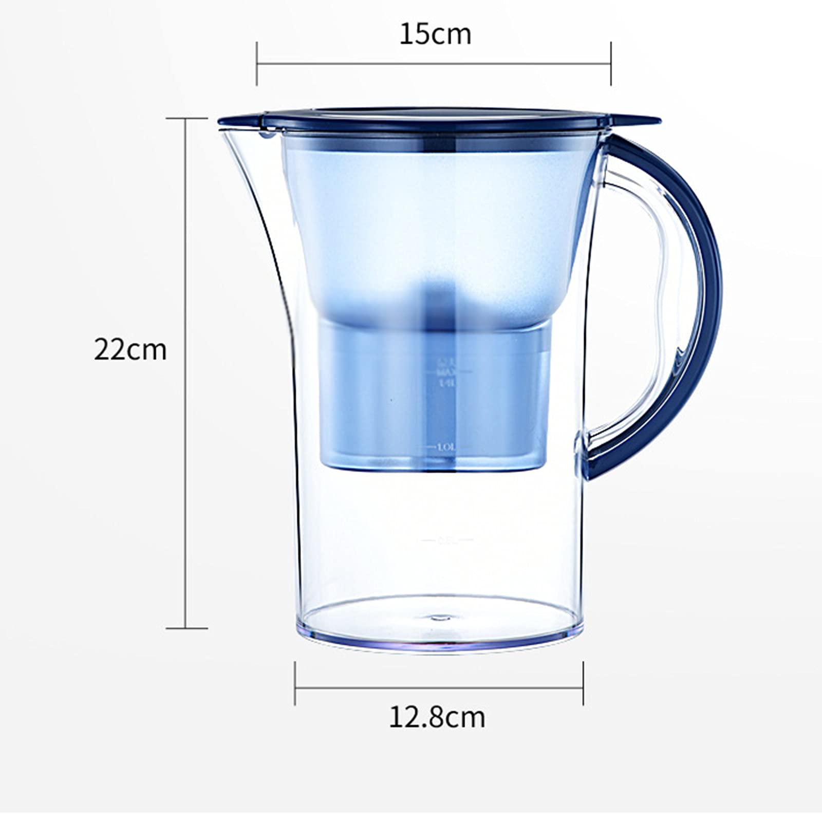 Hervidor limpio, purificador de agua con elemento filtrante, hervidor con filtro para consumo directo de cocina, reduce las impurezas/microplásticos/incrustaciones/plomo/metales pesados,A