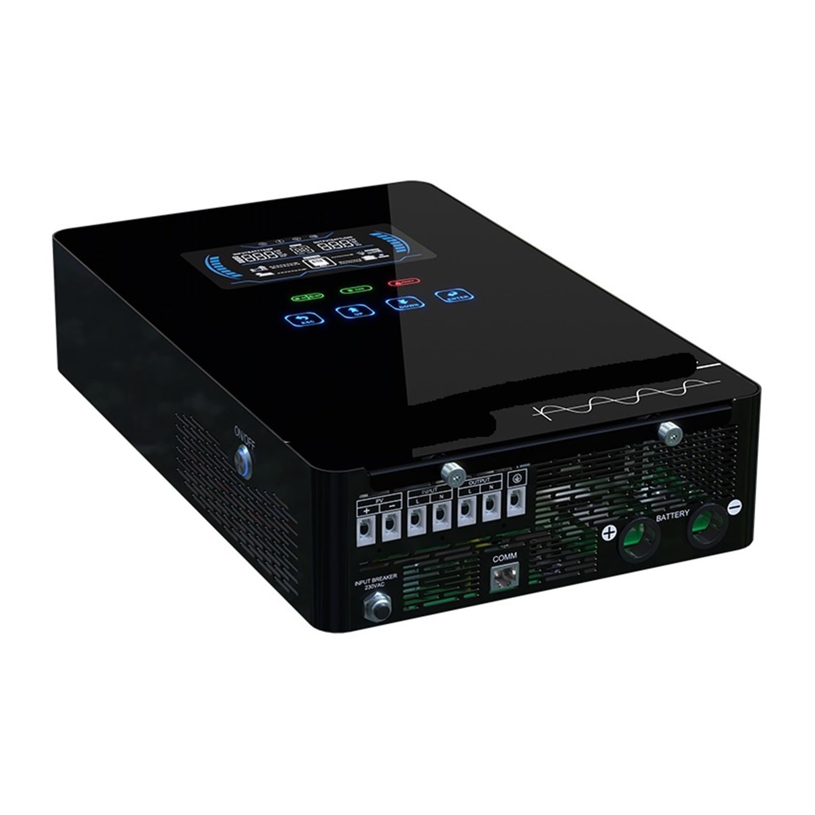 Touch screen in vetro 24V for macchina inverter con regolatore solare da 4,5 kW