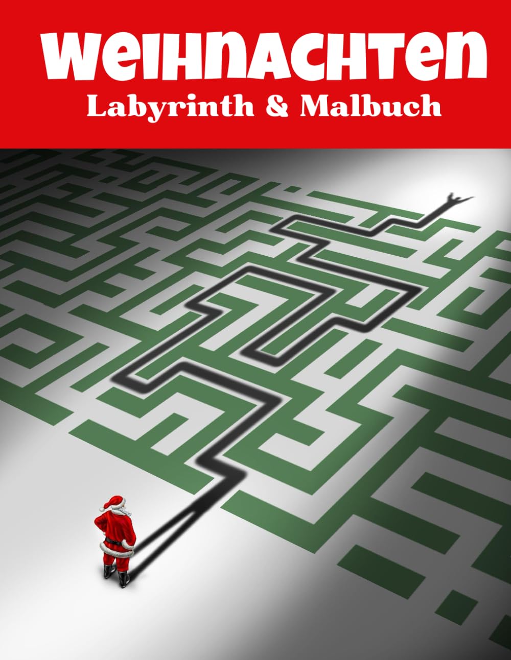 Weihnachten Labyrinth- und Malbuch für Erwachsene: Weihnachtsrätsel, die Spaß machen und zum Entspannen einladen | Geschenke für Erwachsene