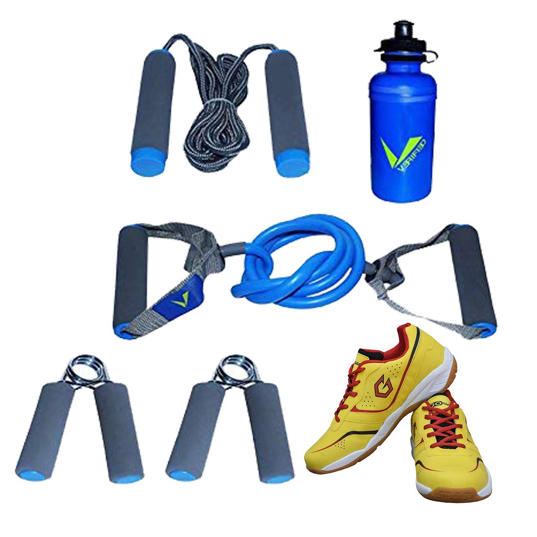 Gowin Badminton Shoe Smash Yellow Size-7 with Verified Training Set-image-15