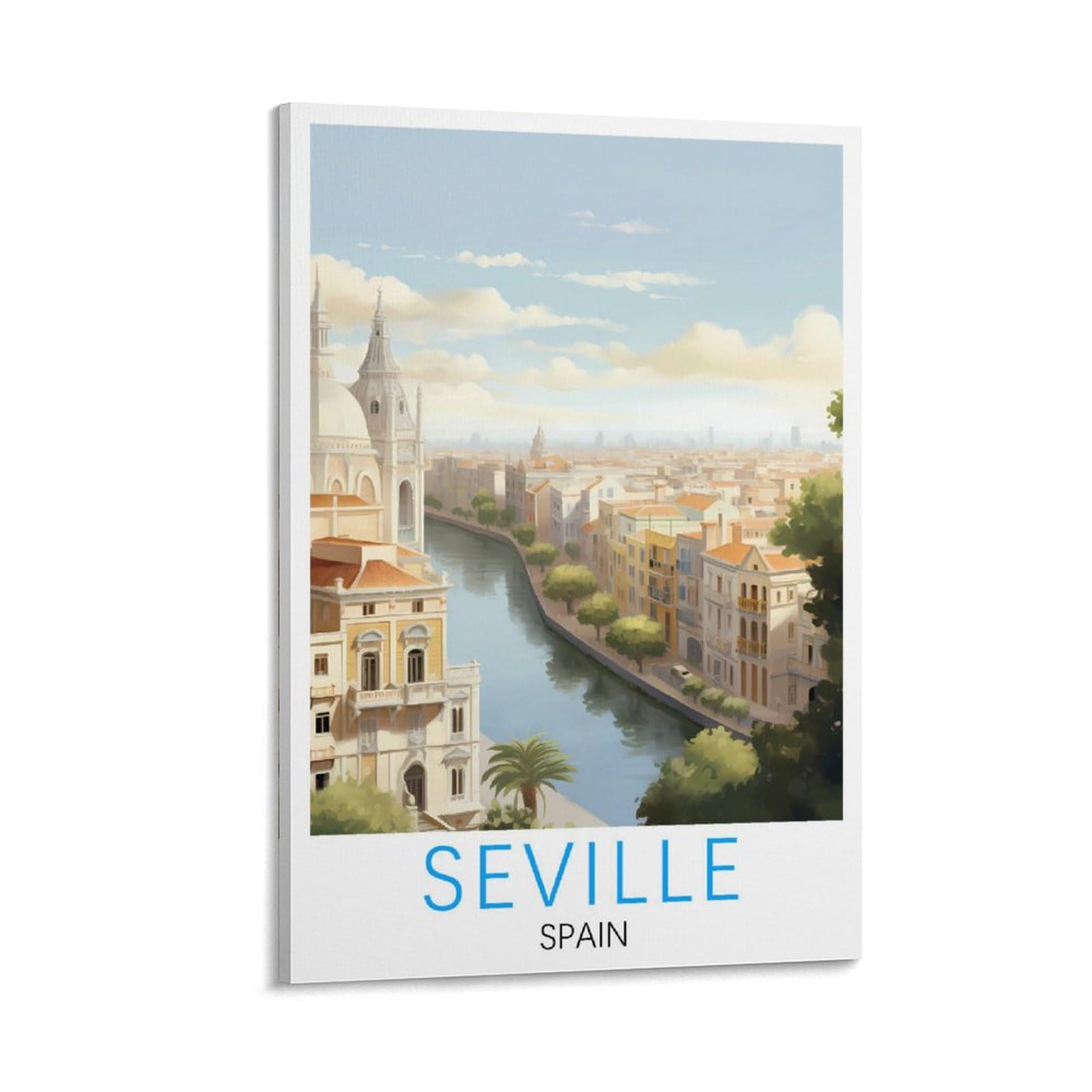 Toile Art Espagne séville andalousie Vintage voyage affiche imprimés décoratifs peinture murale chambre décor Art Mural Sans cadre 40x60cm