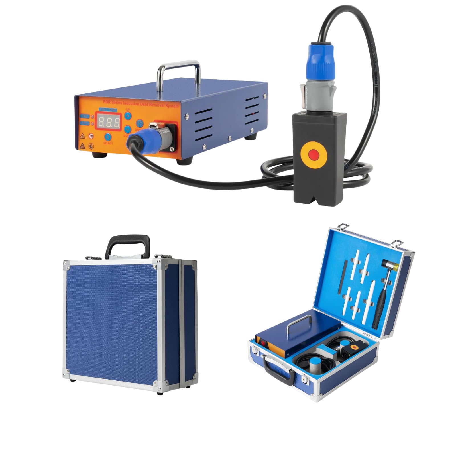 Induction Heater Machine, 1380W Car Paintless Dent Box Repair, Magnetic Induction Auto Body Removal Machine, Paintless Dent Removal Kit for Car Beauty Shops Auto Induction Heater Machine