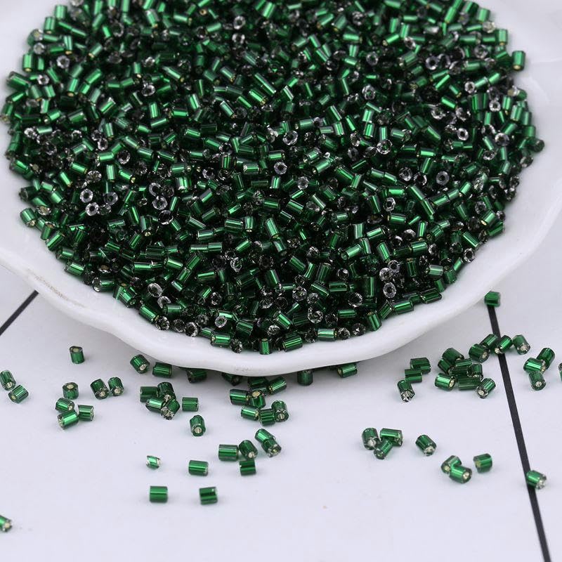 THAYLA 40000 SZTUK 2 x 3 mm różowe czerwone szklane koraliki do produkcji biżuterii kucyk koraliki ryżowe Mini koraliki do bransoletki DIY rzemiosło rurka