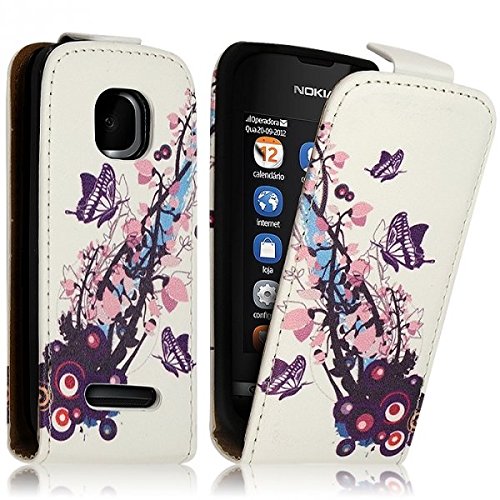 Seluxion - Housse Coque Etui pour Nokia Asha 311 motif HF01