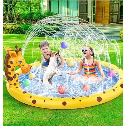 AOLUXLM Giraffe Inflatable Splash Pad Cover