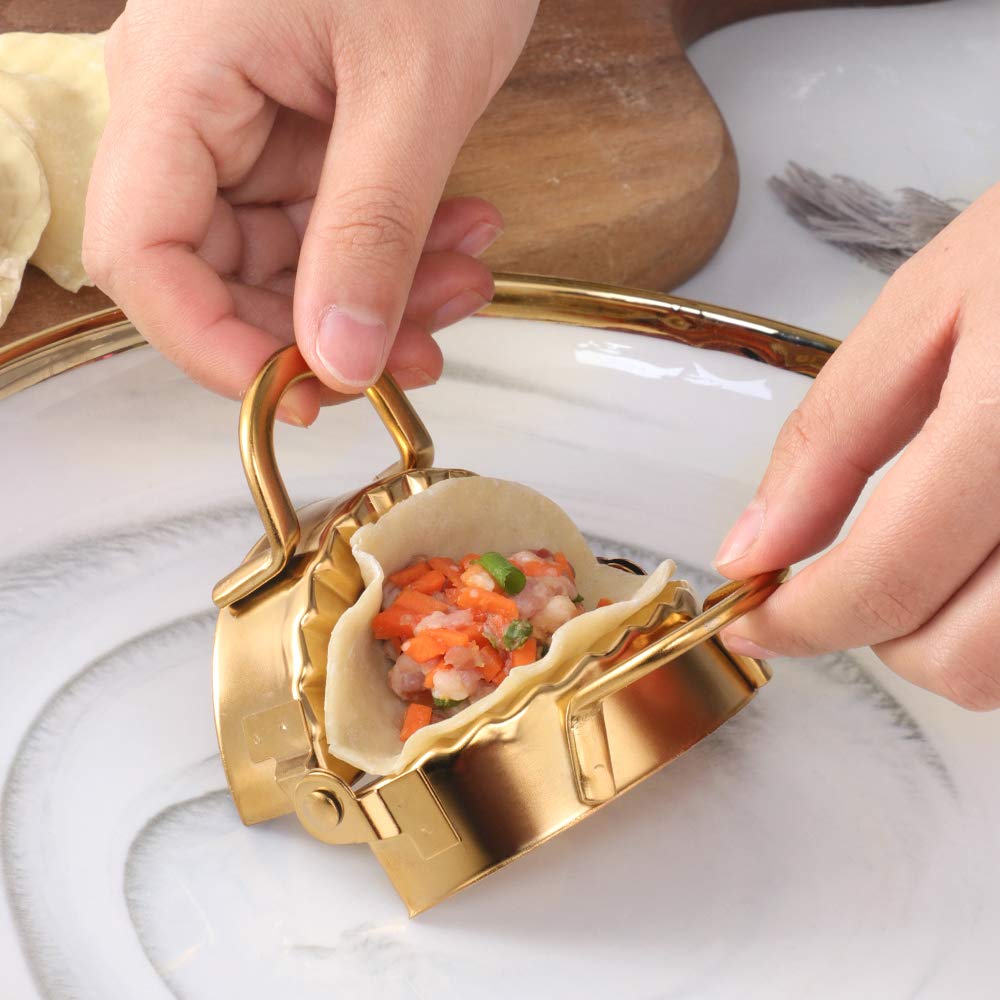 Buyer Star Rodillo de rodadura de arco iris de 40 cm profesional, para fondant, albóndigas, galletas, masa de pizza, pasta, corteza de tartas, pastelería, rodillo de metal francés (dorado)