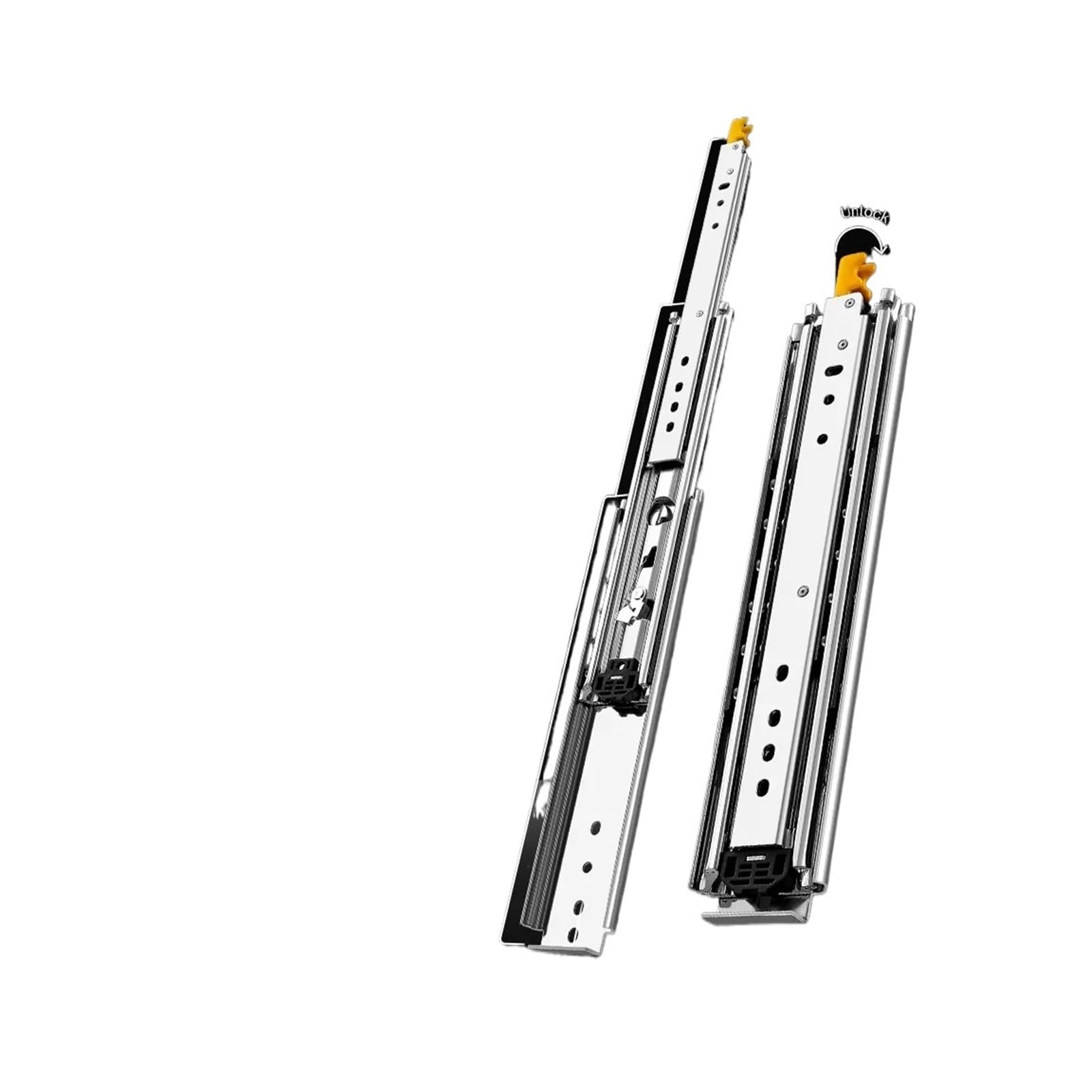 Asuiu One Color Heavy Duty 76Mm Drawer Slides With Lock - 220 Kg Load Capacity 1Pcs(42 In)