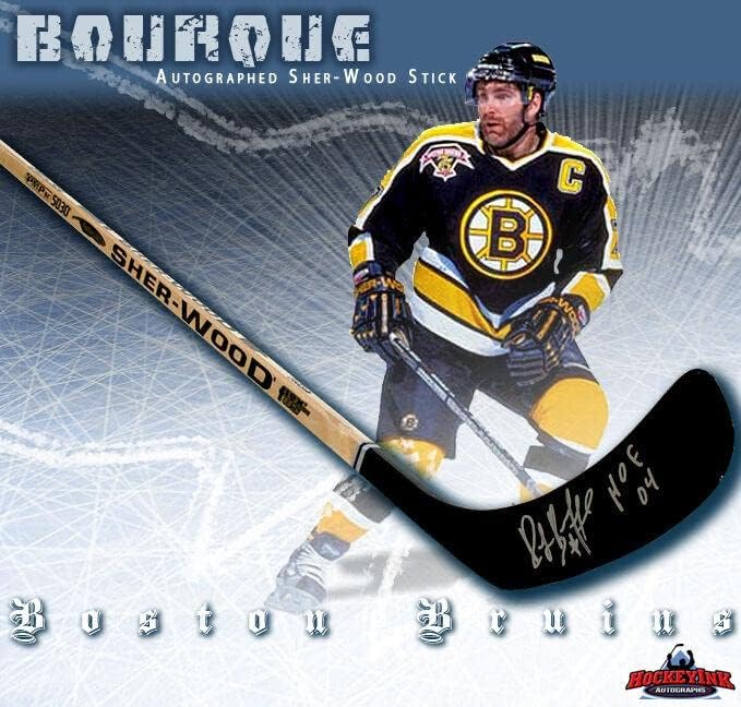 RAY BOURQUE Signed Sher-Wood Stick - HOF 04 - Boston Bruins - Autographed NHL Sticks