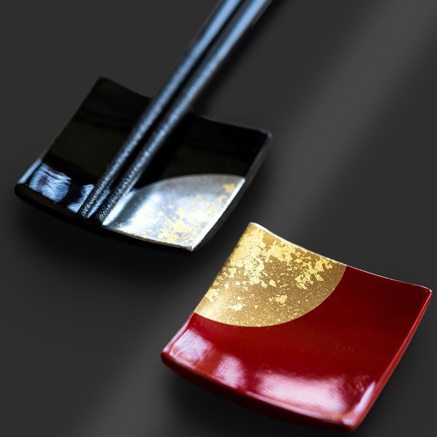 Bacchette per Principianti, Bacchette in Metallo, Bacchette Fatte a Mano, Coppia di Bacchette in Lamina d'oro, Confezione Regalo(A 22,5 cm)