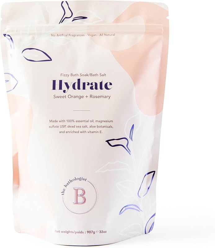 Bathorium The Bathologist Hydrate sais de banho efervescentes com manteiga de karité, 907 g