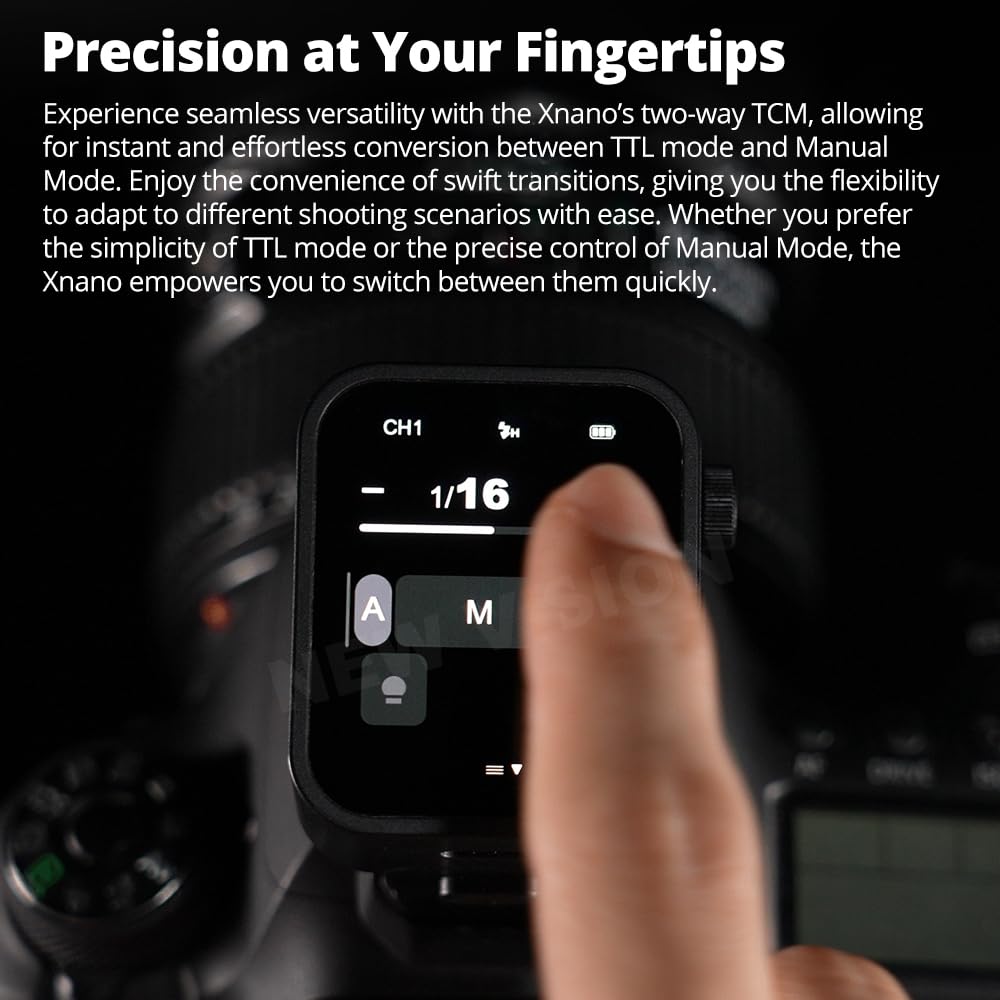 Godox X3C X3-C X3 C TTL Wireless Flash Trigger, 2.4GHz Wireless System, High-Definition LED Bildschirm, eingebaute Lithium Batterie Kompatibel mit Canon EOS Kameras