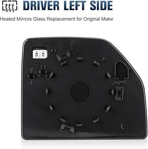 Miniatura 5 de Espejo calefactable del lado izquierdo del conductor para Ford F150 Truck 2015-2020 para Ford F250 F350 Super Duty F450 F550 Truck 2017-2020