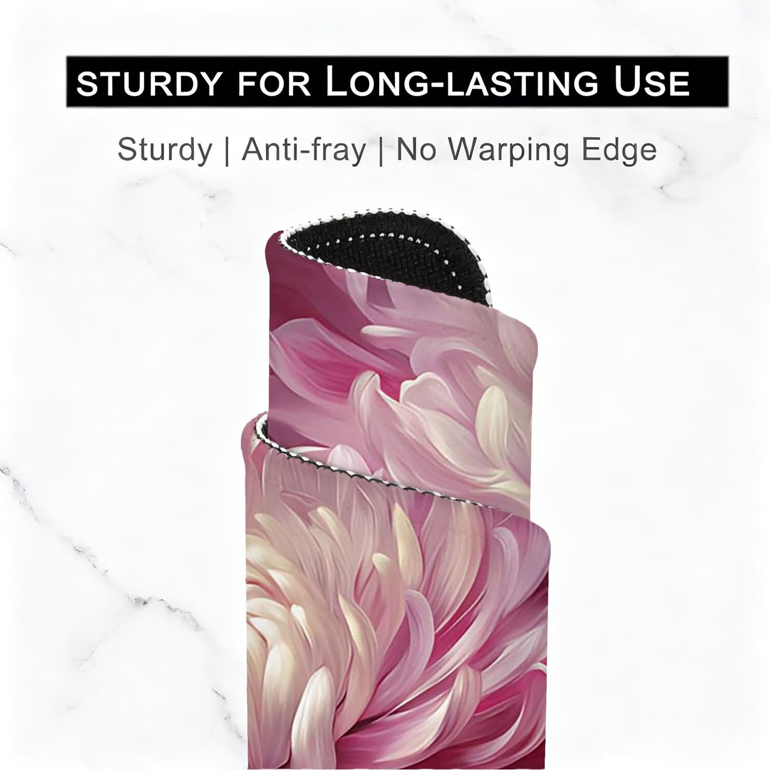 Tappetino Mouse Gaming XXL, Mousepad 1200x600x4mm rosa fiore-3 0x0-143 | Tappetino Scrivania con Base in Gomma Antiscivolo Bordi Cuciti per Computer, PC, Migliora la Precisione e la Velocità