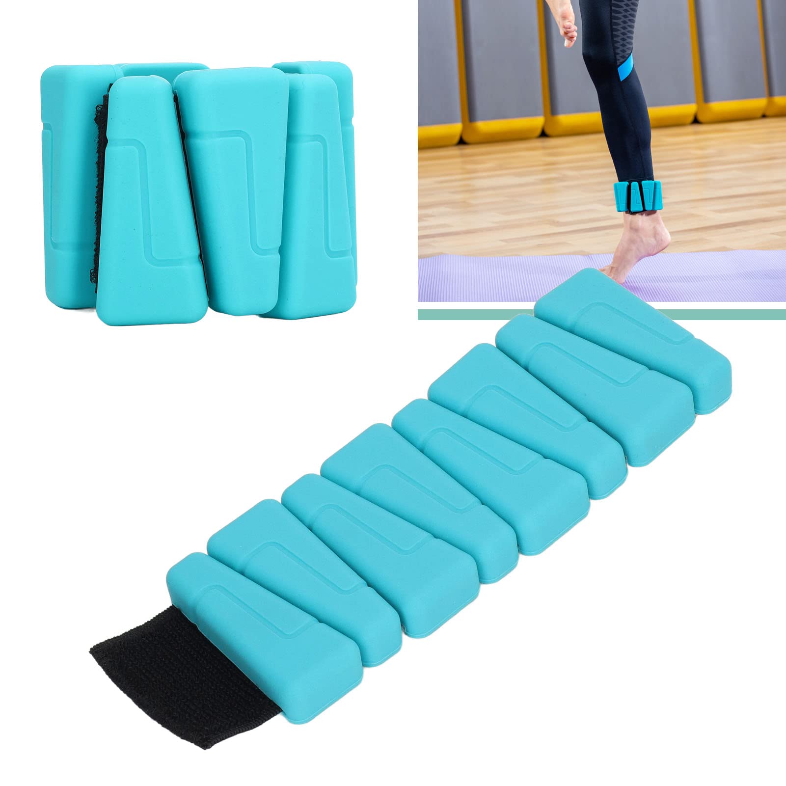 Pesi per caviglia regolabili, cinturini per pesi per gambe modulari Set di pesi per polsi e caviglie per allenamento della forza per la camminata sportiva, la corsa, la palestra