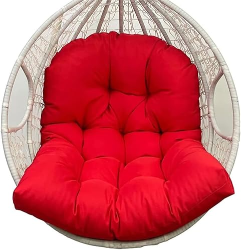 Miniatura 10 de TESICA Cesta colgante para silla, cojín de repuesto para huevos, cojín de hamaca impermeable para interiores y exteriores, cojín grueso para