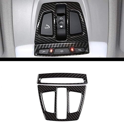 YIWANG Cubierta de luz de lectura delantera para interior de automóvil ABS para BMW 1 2 3 4 Series F20 F21 F45 F46 F30 GT F34 para BMW X1 F48 X5 F15