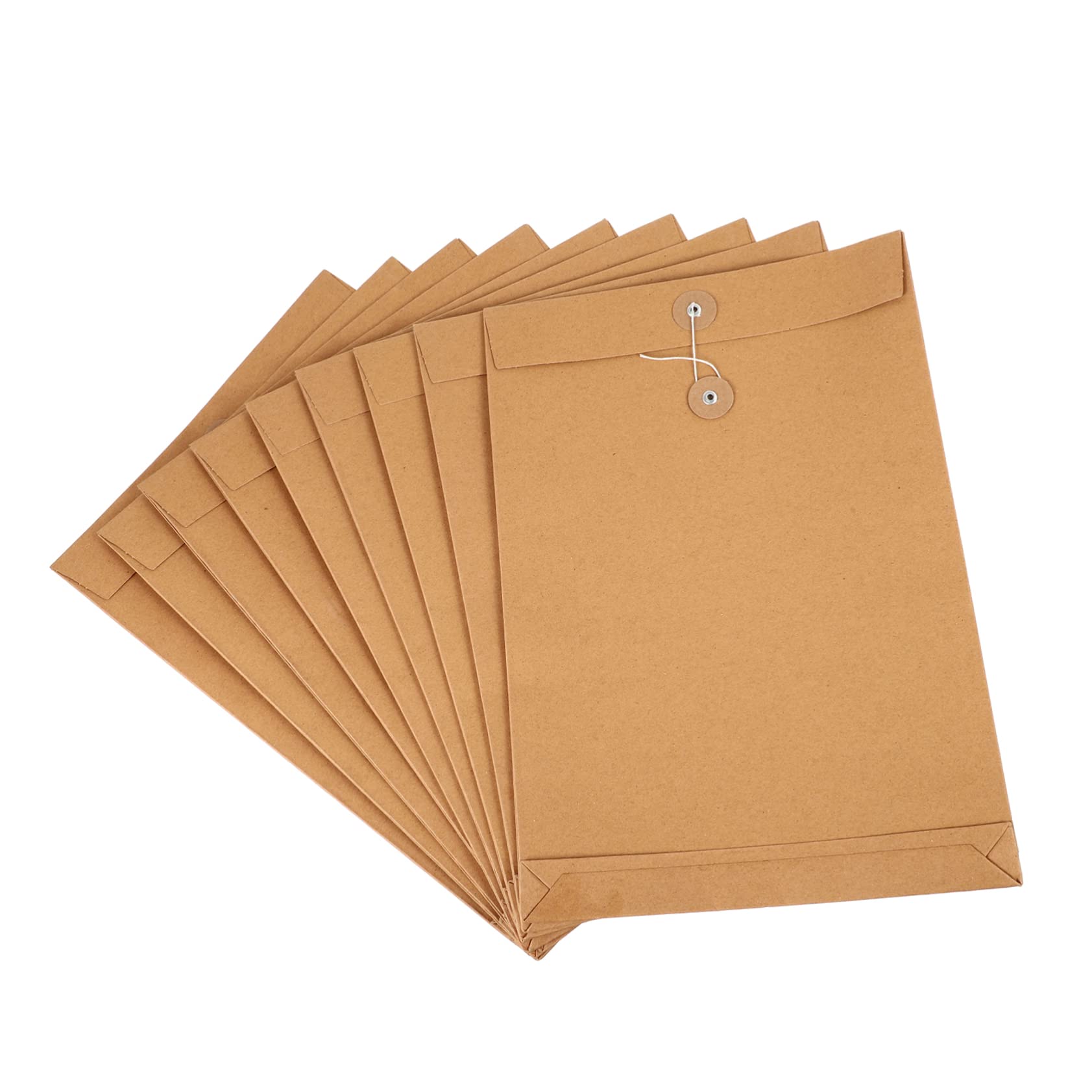 Veemoon 25piezas Cartera de Archivo Unidades Organizador de Papel Carta para Papelería de Oficina Portafolios de Papel Kraft Sobres para Documentos