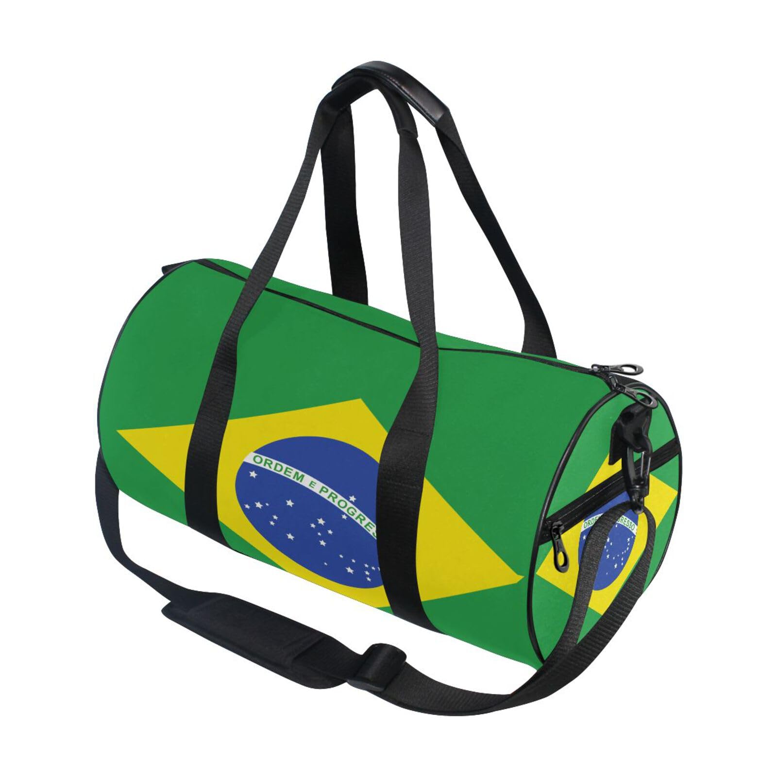 Bolsa de gimnasio ligera con estampado de Brasil y compartimento interior organizador 7