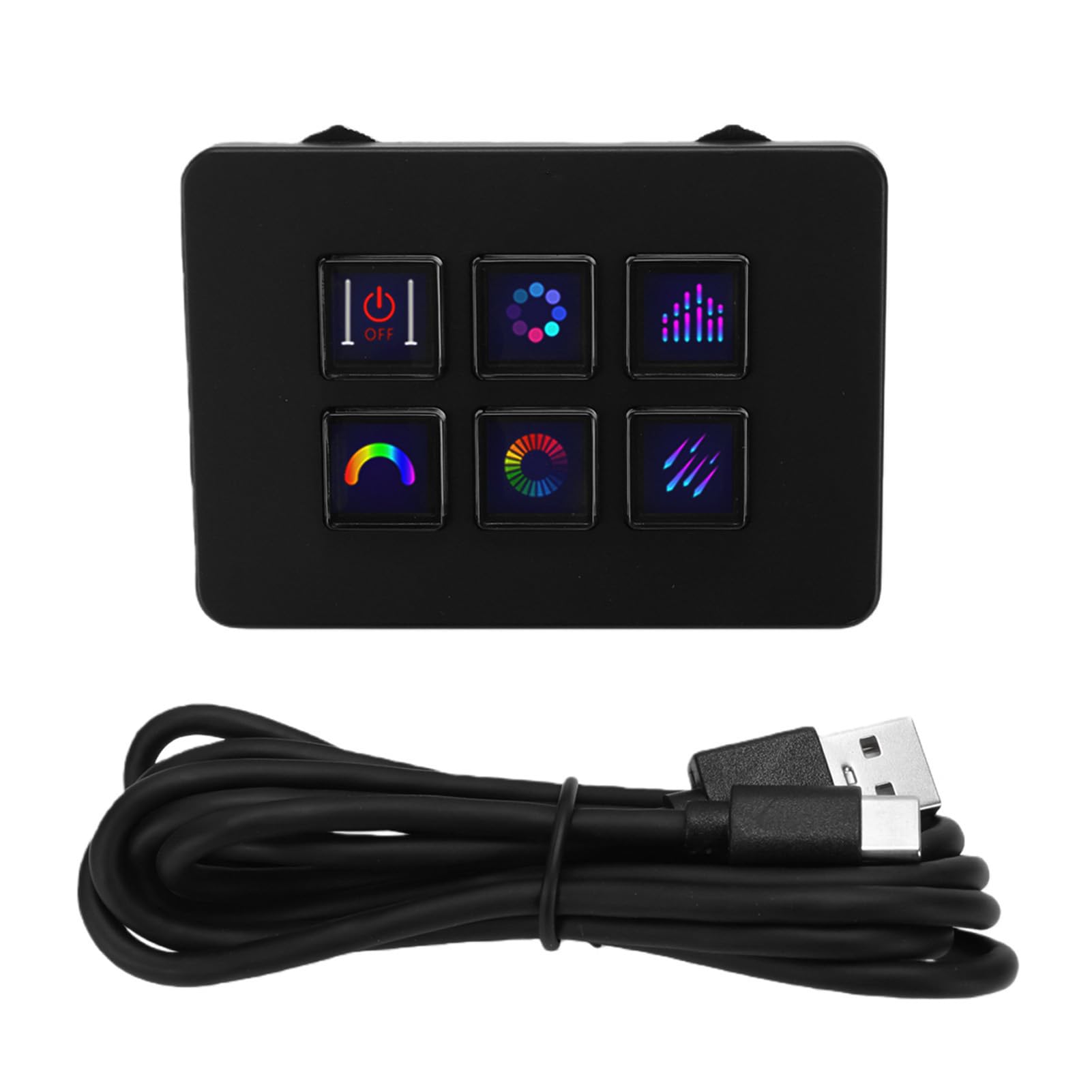 Fabater Plataforma controladora transmisión con 6 teclados Macro (Black)