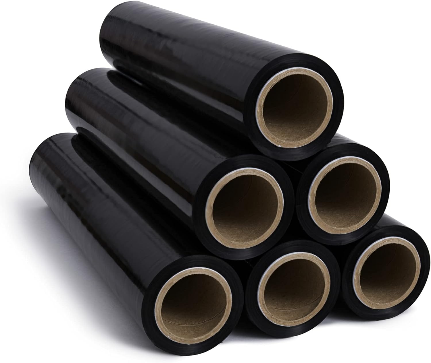 RAGO® Film estensibile imballaggio nero 130m 7,5×7,5×40 cm Pellicola elastica