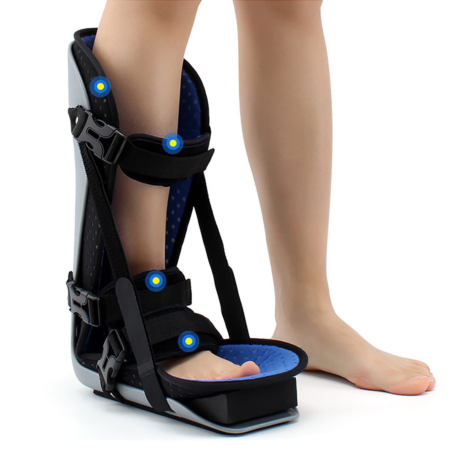 Ortesis de caída de pie, ortesis de caída de pie, Soporte de órtesis de Tobillo AFO Ajustable, Zapatos de corrección de varo de pie para Mejorar la Marcha al ca