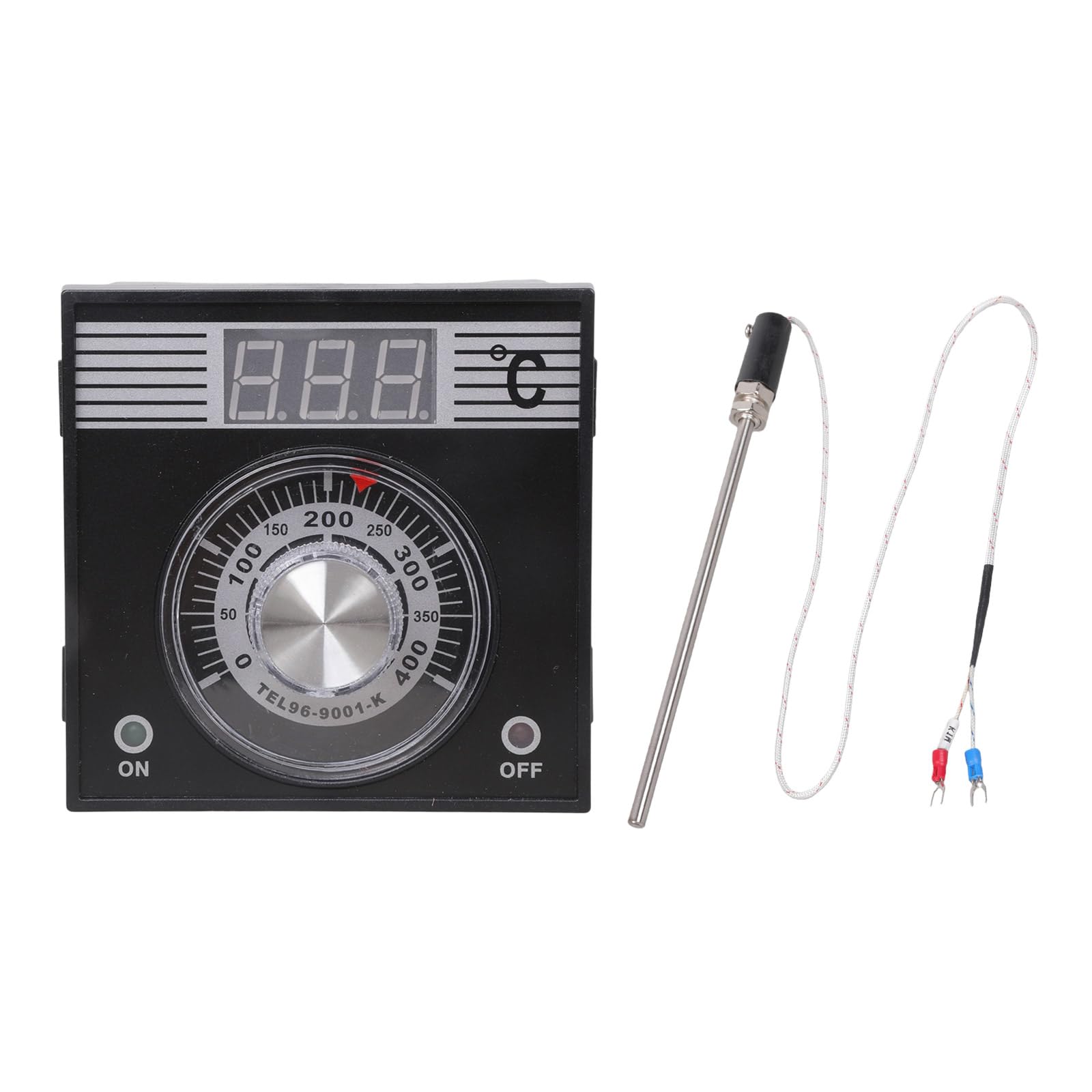 Tsophreniq Thermocouple Temperature Regulator with Dials Temperature Probe Texture Suitable for Microwaves Digital Thermostat Probe