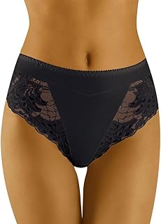 Mutande Femminili Vita Alta WB406 - Set 3 Pezzi - Pizzo E Cotone - Comfort Tutto Il Giorno - Foto 2