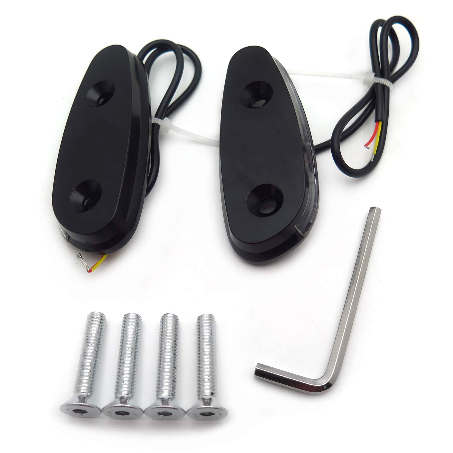 HTTMT- LED Signal Mirror Block Off Base Plate Compatible with Suzuk Gsxr 600 750 2001-2005 Black [P/N: MT222-009A-NOLOGO]