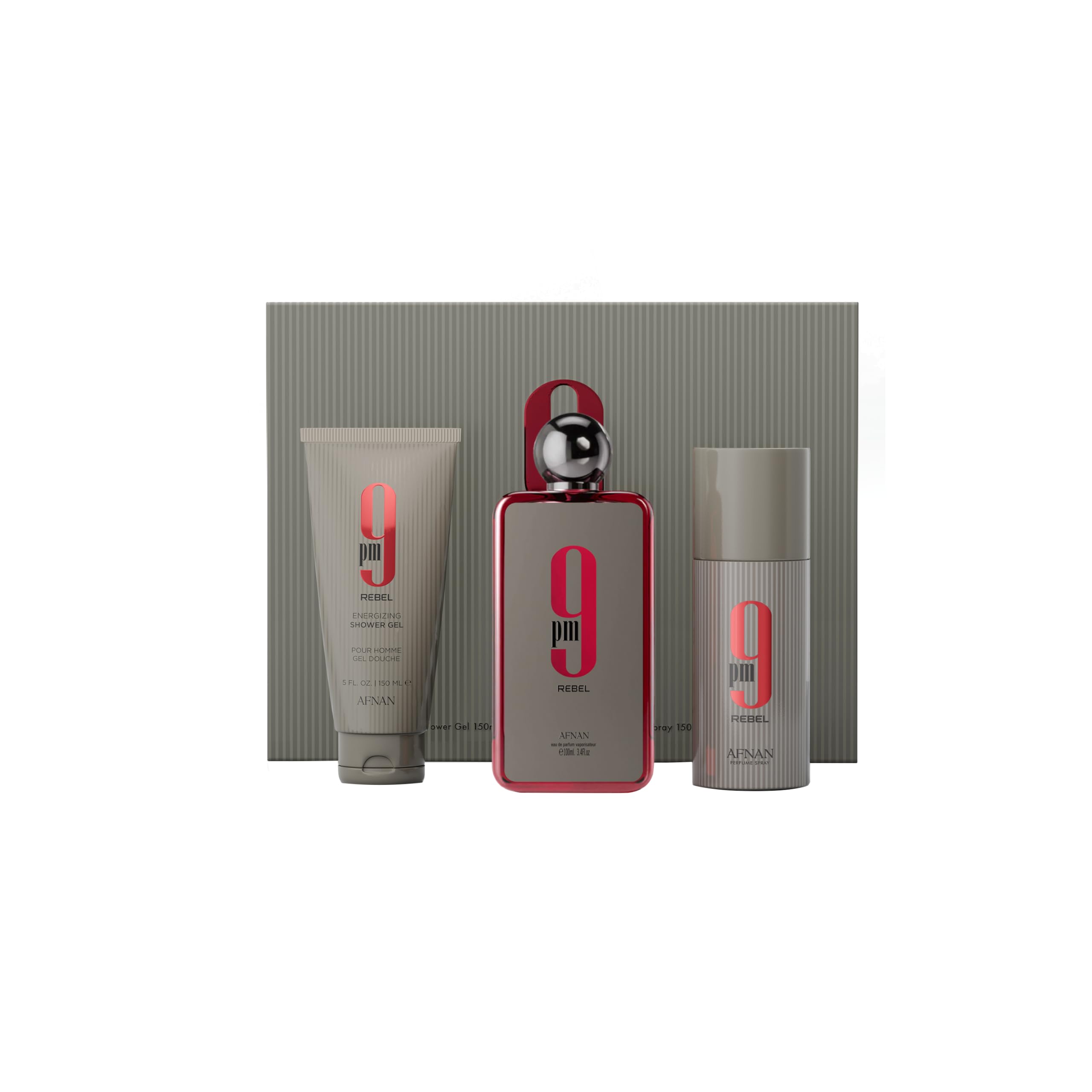 Amazon.com : Afnan 9 PM Rebel Unisex Luxury Perfume Gift Set – Eau