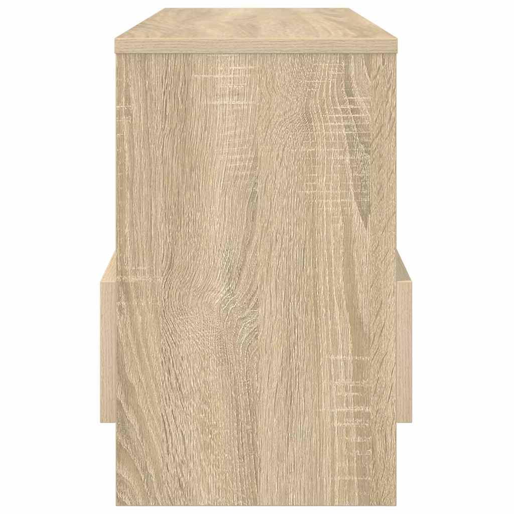 Scaffale portariviste in rovere Sonoma, 68,5 x 30 x 45 cm, portariviste per soggiorno e ufficio, portariviste con spazio e ripiano, per interni