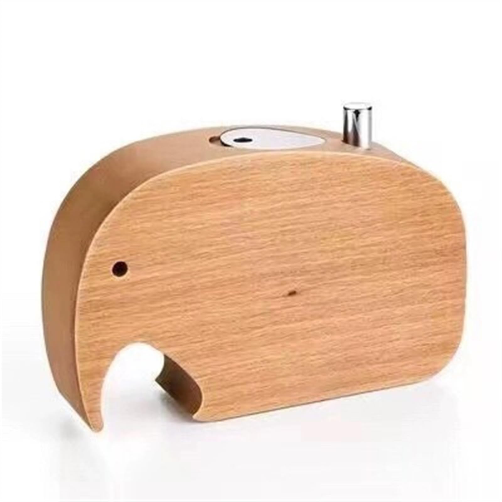Mrku B Toothpicks Dispenser Toothpick Ox Solid Wood Press Type Creative Cute Desktop Storage Decoration Ornament Holder